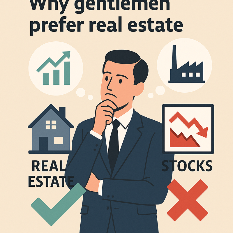 Why gentlemen prefer real estate.