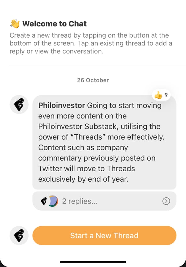 Philo asks you to jump on Substack Chat.